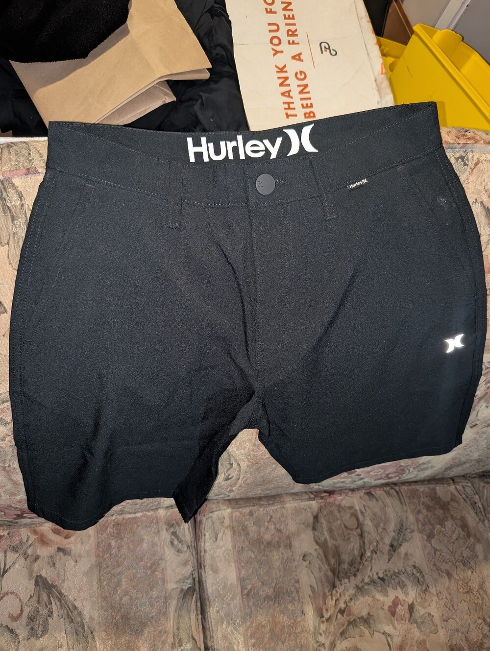 Hurley ALL TERRAIN HYBRID WALK SHORT Black Size 28. Brand New With Tags.